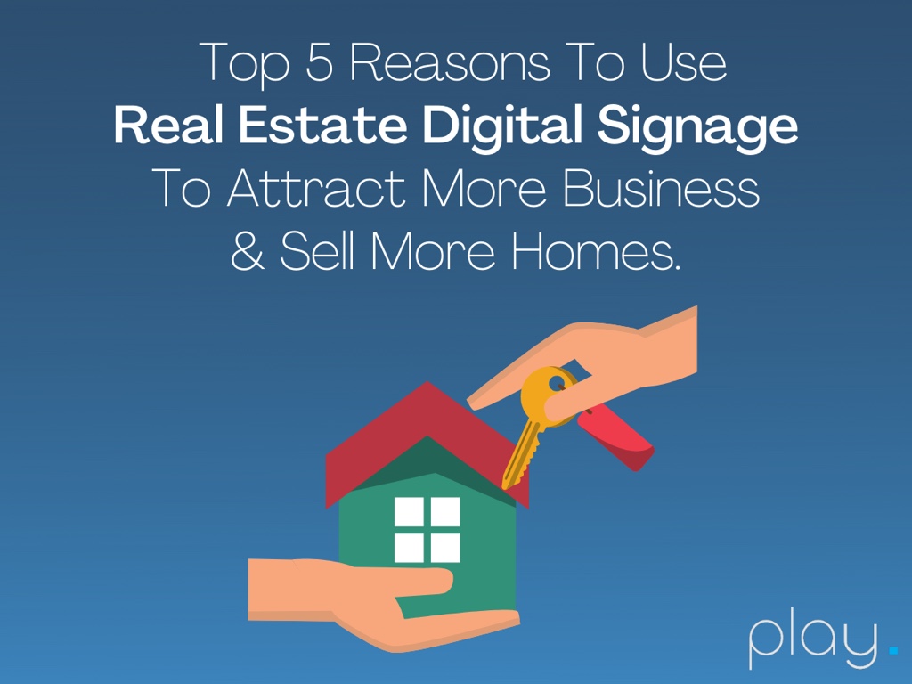 Real Estate Digital Signage Attracts More Business & Sell More Homes