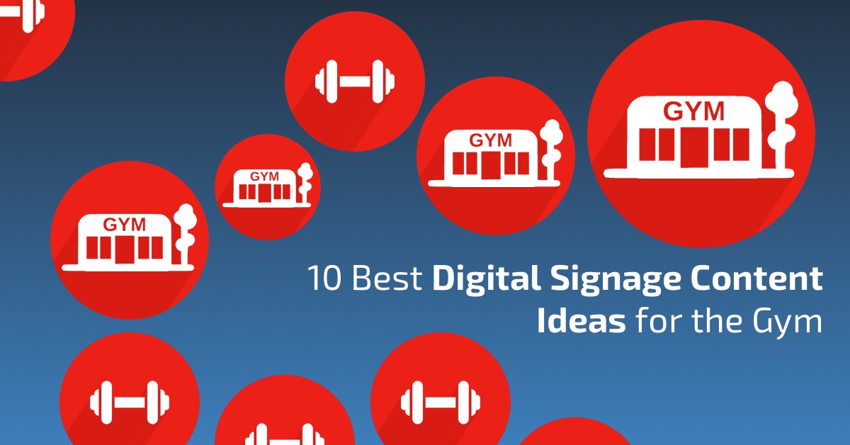 10 Best Digital Signage Content Ideas for the Gym