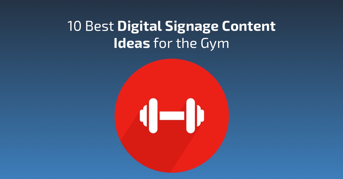 10 best digital signage ideas for gym signage