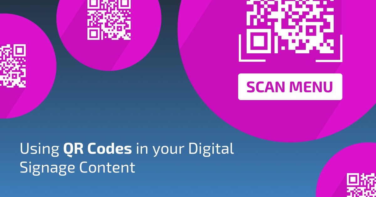 Using QR Codes in your Digital Signage Content