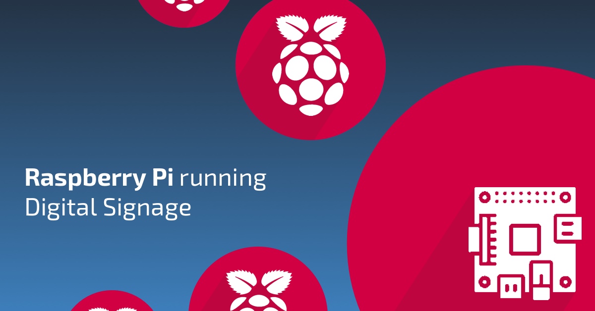Raspberry Pi running Digital Signage